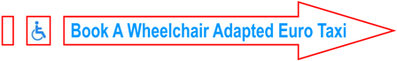 Book a Disabled passenger Wheelchair (Electric, Manual & Scooters) Adapted Private Euro Taxi Transfer from Alicante airport to Benidorm and Costa Blanca resorts.