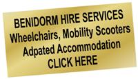 Mobility Hire Benidorm and Costa Blanca. Wheelchairs, Electric Wheelcahirs and Scooters plus disabled access adapted hotels and accommodation.