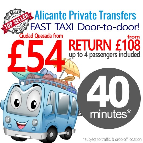 Ciudad Quesada with Alicante Airport Private Transfers